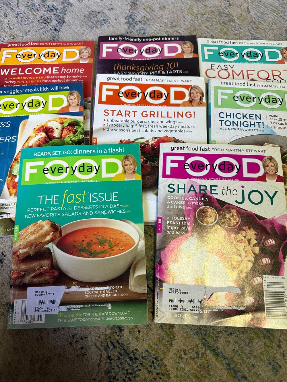 Everyday FOOD magazines by Martha Stewart Set